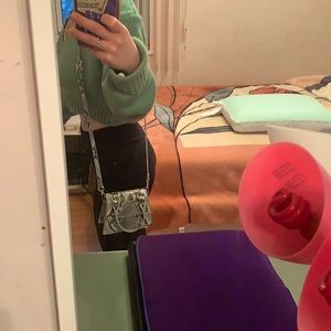 Crossbody snake print